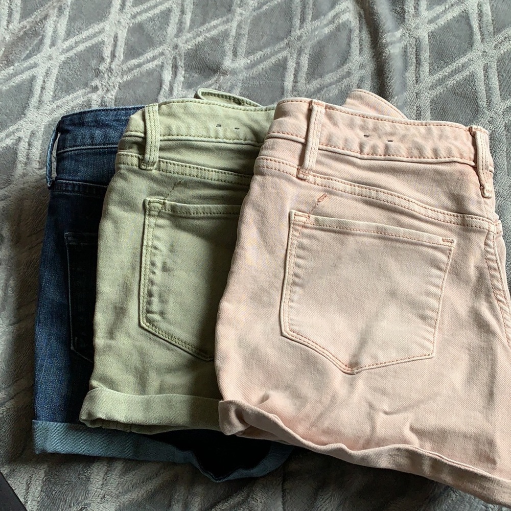 Midi jean shorts